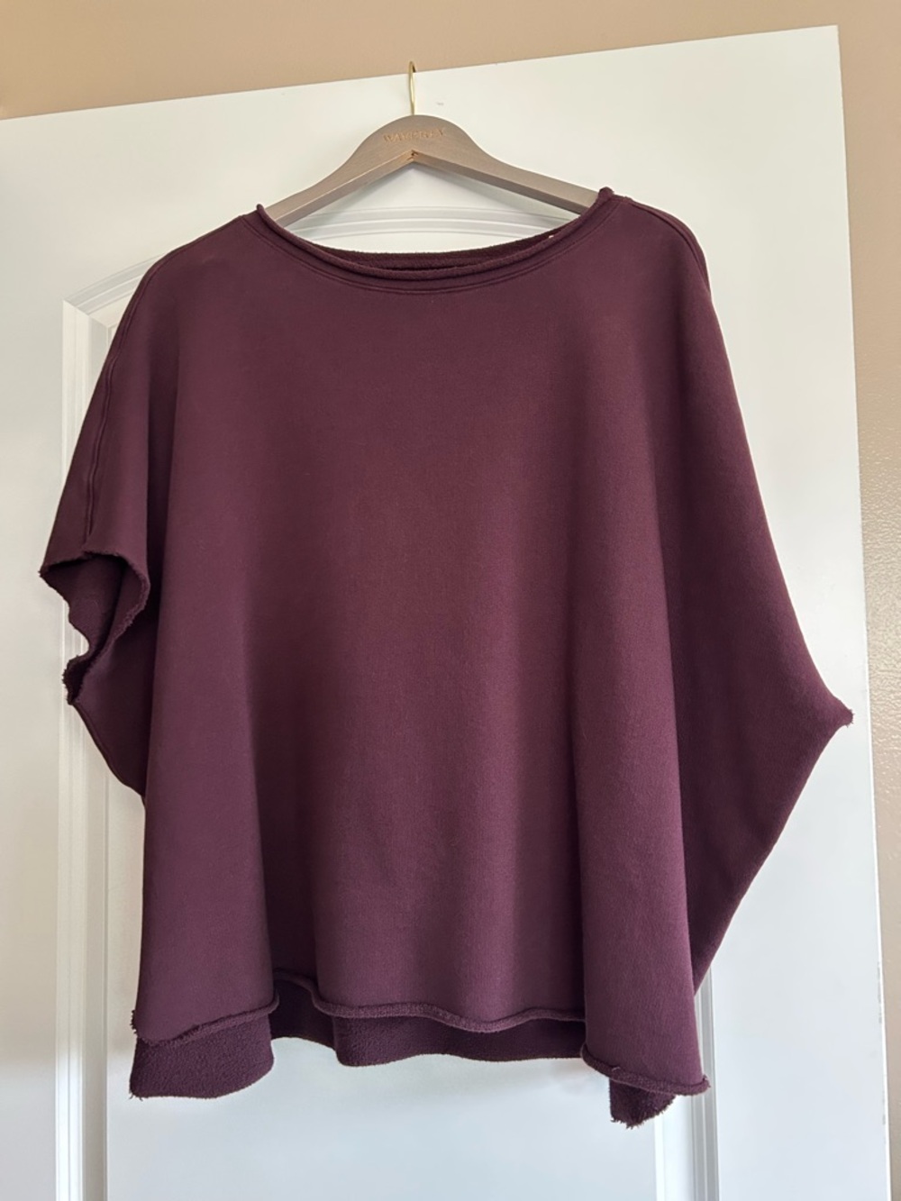Frank & Eileen Burgundy Poncho Sweatshirt